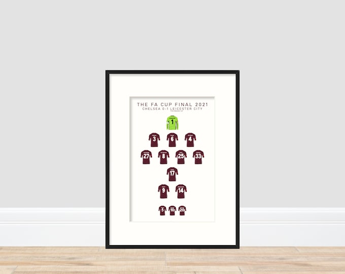 Leicester City - FA Cup Winners 2021 Print