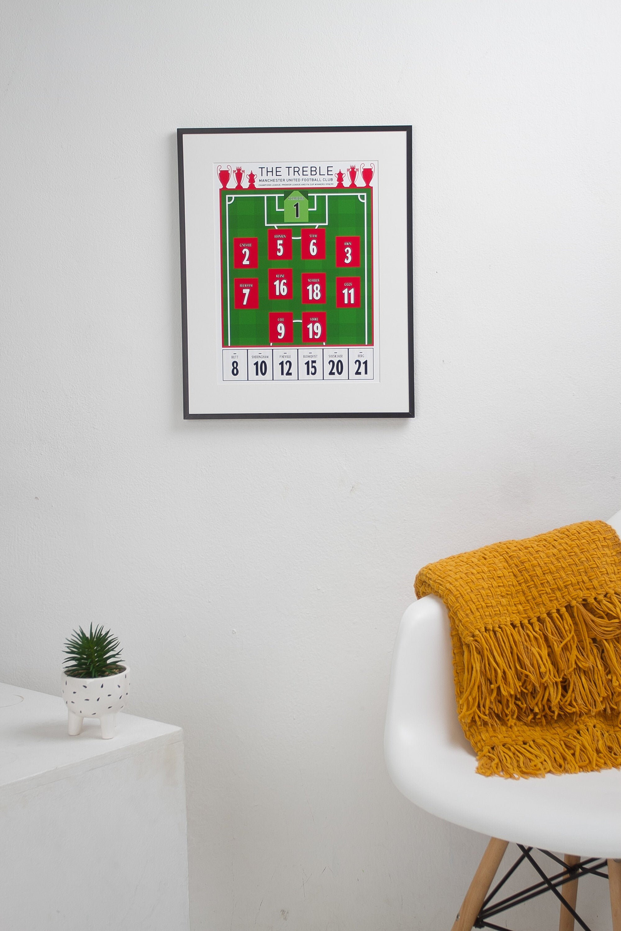 Manchester United The Treble A3 Print