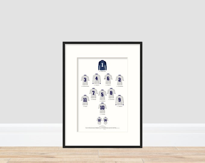 Tottenham Hotspur - FA Cup Winners 1991 A4 Print