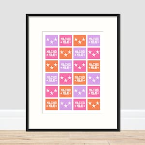 Macho Man Randy Savage A3 print