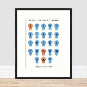 Manchester City Women - 2022/23 Season A3 Print