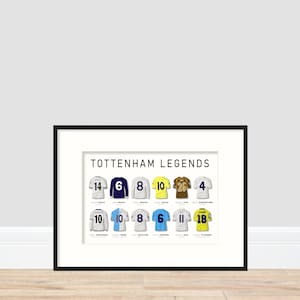 Tottenham Hotspur - Legends of White Hart Lane A4 Print