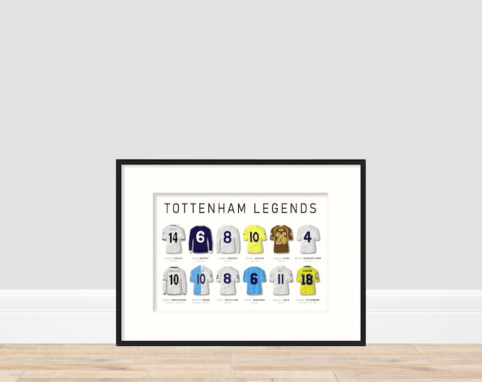 Tottenham Hotspur Legends A4 Print