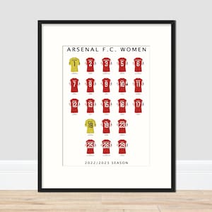 Arsenal Women - 2022/23 Season A3 Print