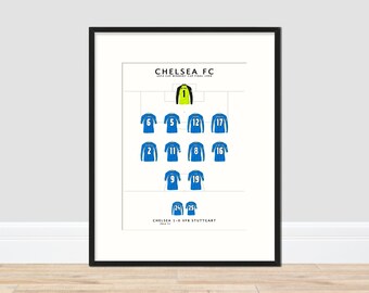 Chelsea - Cup Winners' Cup 1998 A3 Print