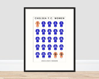 Chelsea Women - 2022/23 Season A3 Print
