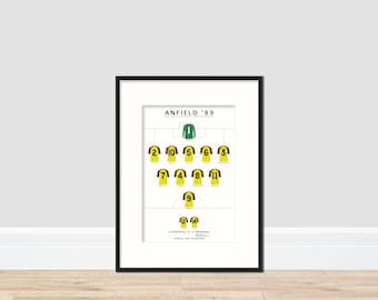 Arsenal - Anfield 1989 A4 Print