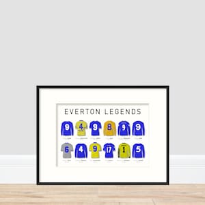 Everton - Legends of Goodison Park A4 Print