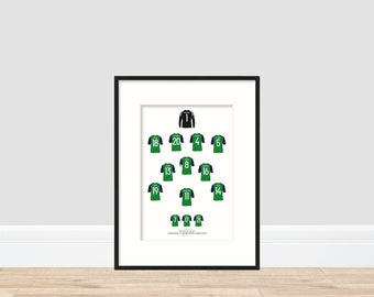 Northern Ireland - Ukraine 0-2 Northern Ireland A4 Print