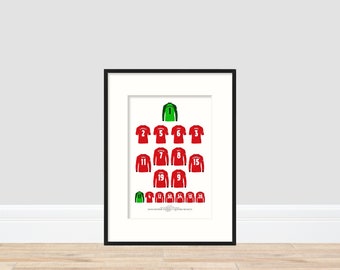Manchester United - Kings of Europe 1999 A4 Print
