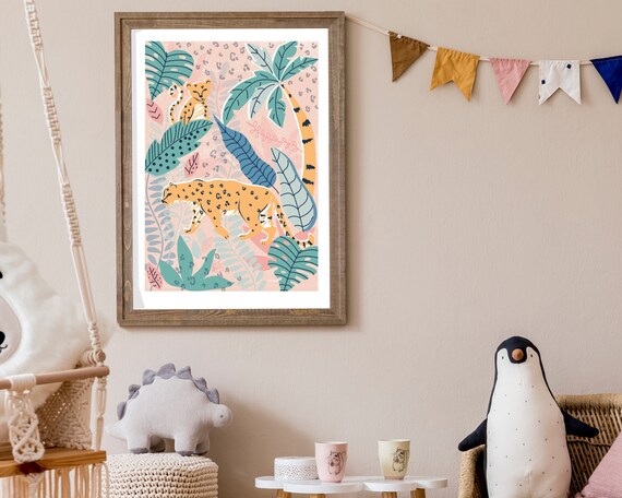 leopard print nursery