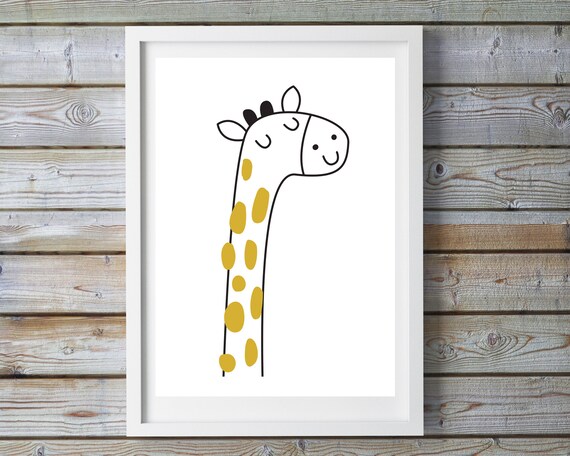 giraffe print nursery