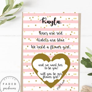 Niece junior bridesmaid proposal