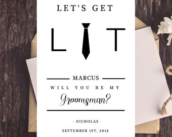 groomsmen invitation etsy