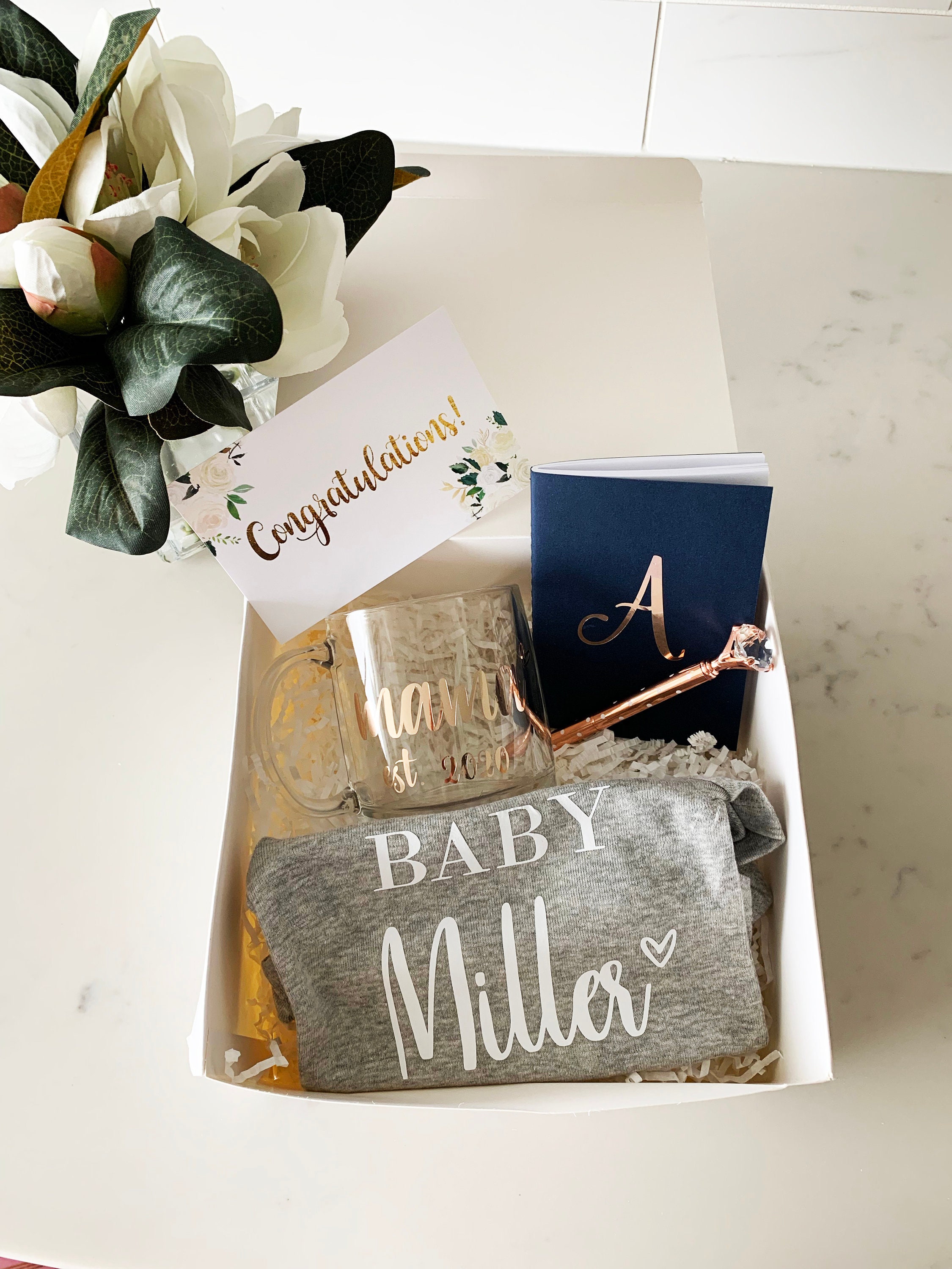 baby gift basket new baby gift set basket Pregnancy Etsy