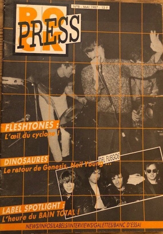 Fanzine- Rock Press- Fleshtones - Numero 8 -Mai 1987
