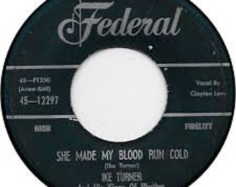 Repro RNR- 45t/7' No sleeve -Ike Turner-Do you mean it/She made my blood run cold