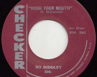 Repro RNR/RNB - 45t/7' No sleeve -Bo Diddley-Dearest darling/Hush your mouth