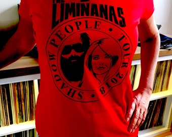 T Shirt Femme - Shadow People Tour- The Limiñanas -rouge- NEW!