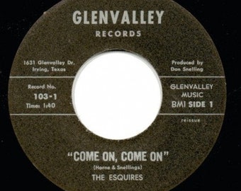 Repro garage punk 6O's - 45t/7' No sleeve -The Esquires- Come on, come on/Judgement day