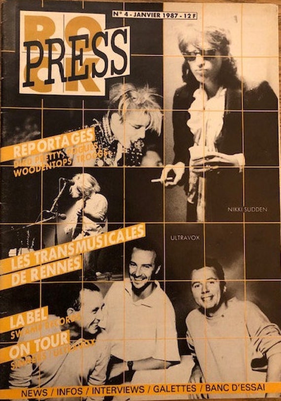 Fanzine- Rock Press- Trans Musicales de Rennes-N4 Janvier 1987