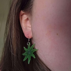 Lovecraftian Tentacle Earrings: 3D Printed Resin, Spooky Jewelry