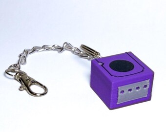 Llavero con forma de mini consola de videojuegos – Llavero retro para gamers, accesorio de consola de plástico PLA