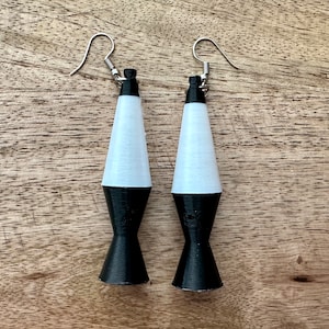 Real Working Color Changing RGB LED Lava Lamp Earrings