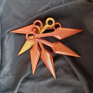 Hand Carved Wood Kunai Ninja