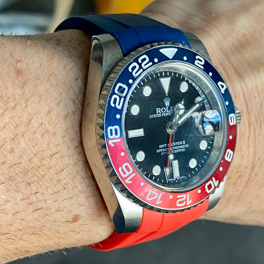Rubber strap for gmt master clearance 2