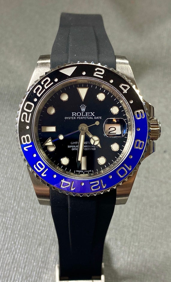 Rolex caucho online negro