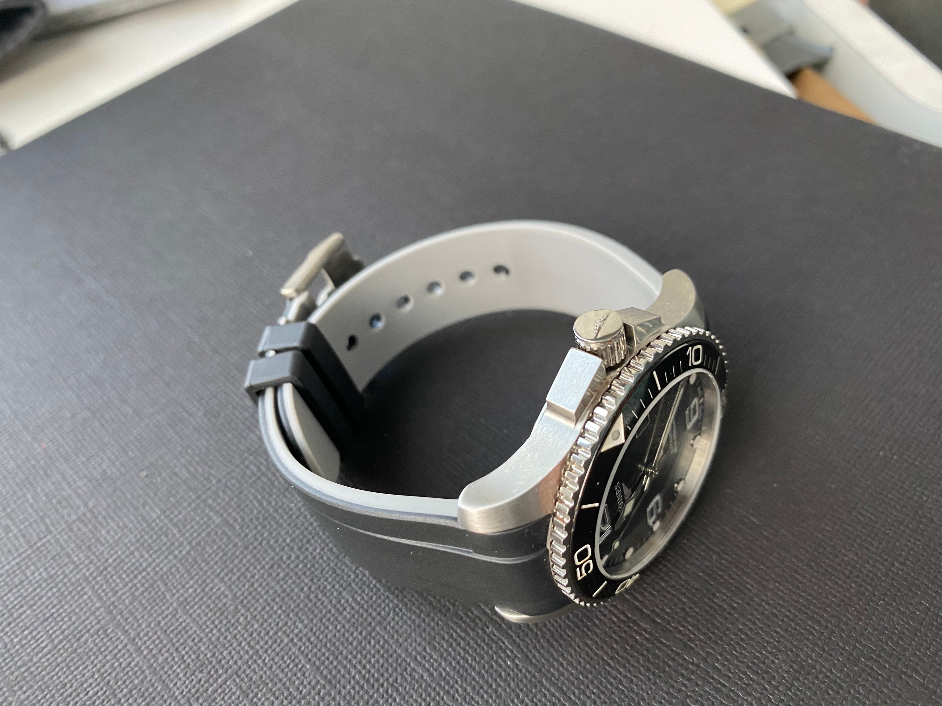 Vulcanized Rubber Strap Fits Longines 