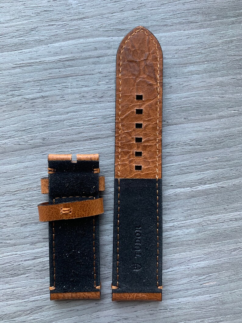 tudor brown leather strap