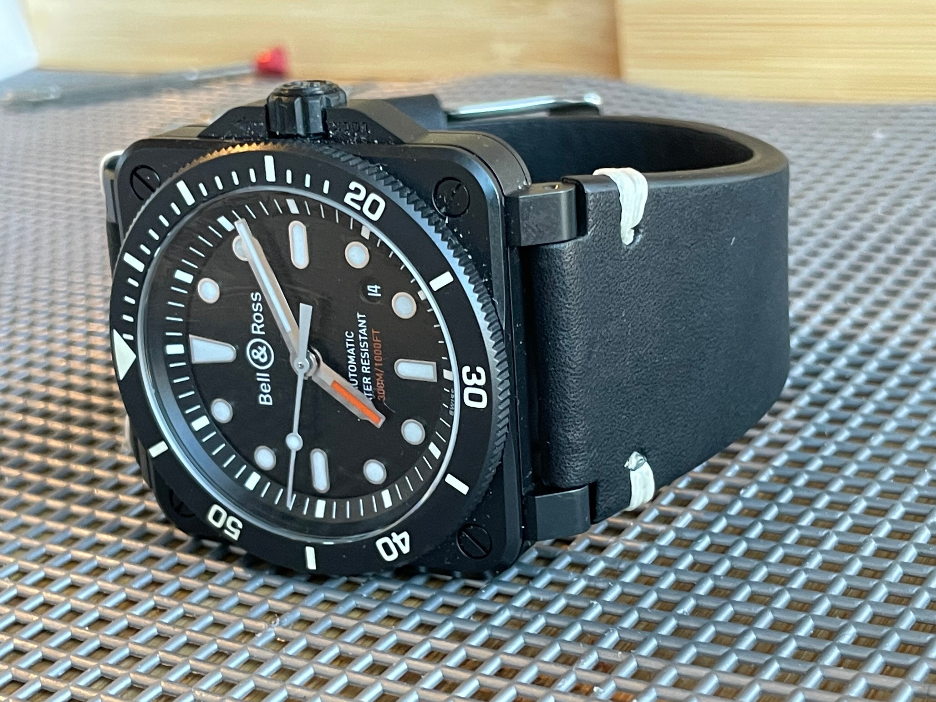 24mm Distressed BLACK Bell & Ross Strap Band Fits Br01 Br03 Etsy