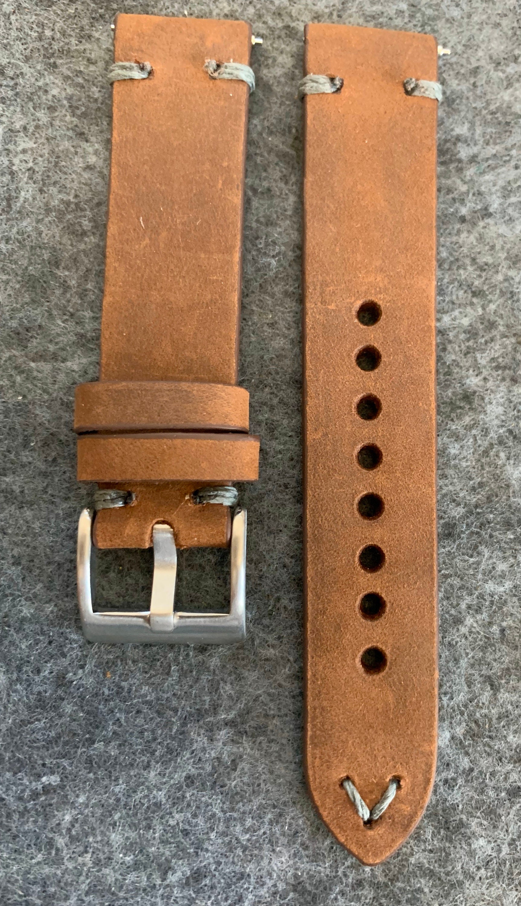 Crazy Horse Medium Brown Saddle String Leather Strap 1/2" X 60" 