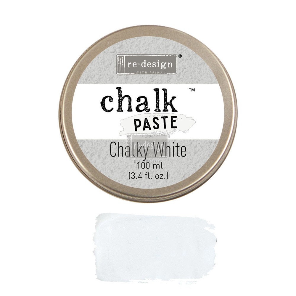 Chalky White Chalk Paste ReDesign with Prima Mixed Media Etsy
