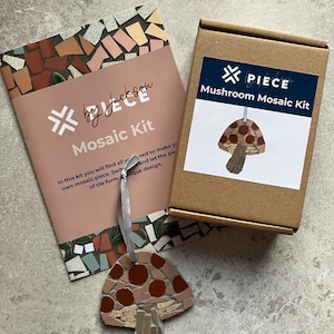 Mushroom Mosaic Craft Kit - gift for craft lovers
