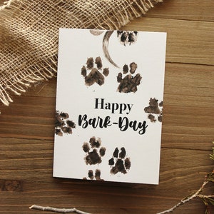 Carte d’anniversaire, Happy Bark Day, Cartes Fur-kid, Carte d’anniversaire pour les parents de chiens