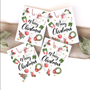 de correspondance de Noël | Petites cartes de Noël | Cartes de Noël illustrées par un artiste | Cartes de correspondance saisonnières d'artiste
