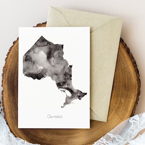 Paquet de cartes de notes de carte de l’Ontario | Cartes aquarelles | Cartes de vœux de l'Ontario | Cartes canadiennes