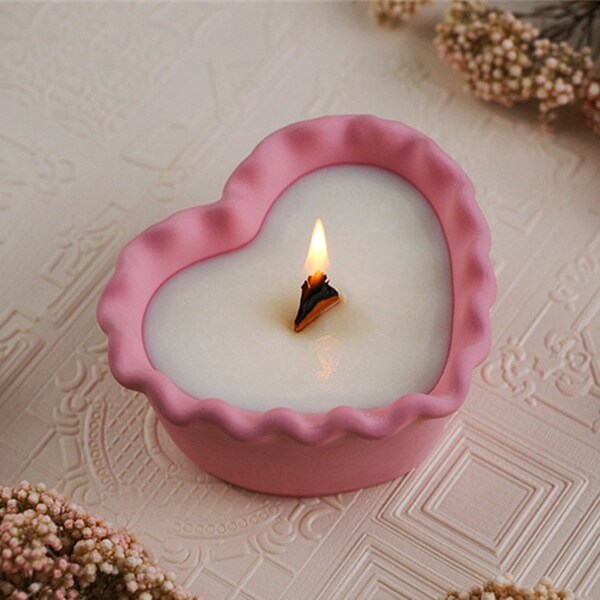 Romantic Heart Cup Silicone Mold-Heart Candle Vessel Mold-Heart Trinket Box Mold-Heart Storage Dish Mold-Epoxy Resin Concrete Jesmonite Mold
