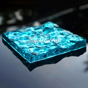 Water Ripple Coaster Mold-Square Round Water Wave Mold-Wave Tray Silicone Mold-DIY Blue Ocean Micro Landscape Mold-Epoxy Resin Art Mold