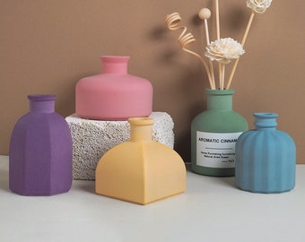 Creative Vase Silicone Mold-Small Vase Resin Mold-Concrete Vase Mold-Striped Vase Mold-Cement Jesmonite Flower Vase Mold-Epoxy Resin Mold