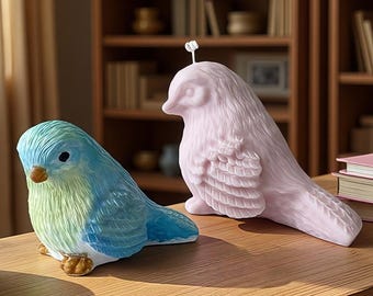 3D Sparrow Candle Mold-Animal Bird Candle Mold-Bird Resin Silicone Mold-DIY Aromatherapy Plaster Mold