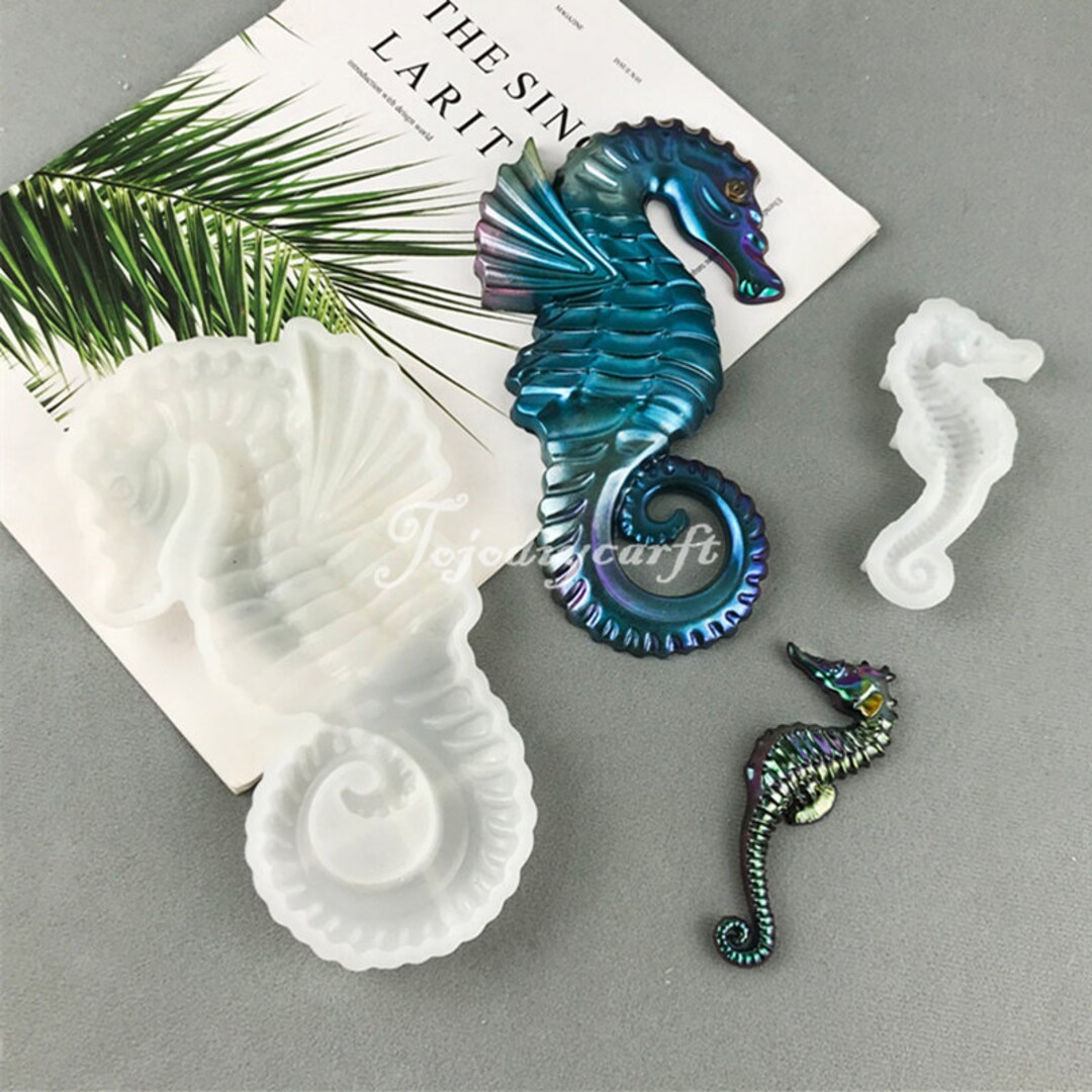 Handgefertigter Hippocampus-Schlüsselanhänger Aus Legierung | Violett, Ca. 34x20 Mm, Geschenk Für Meer-Liebhaber