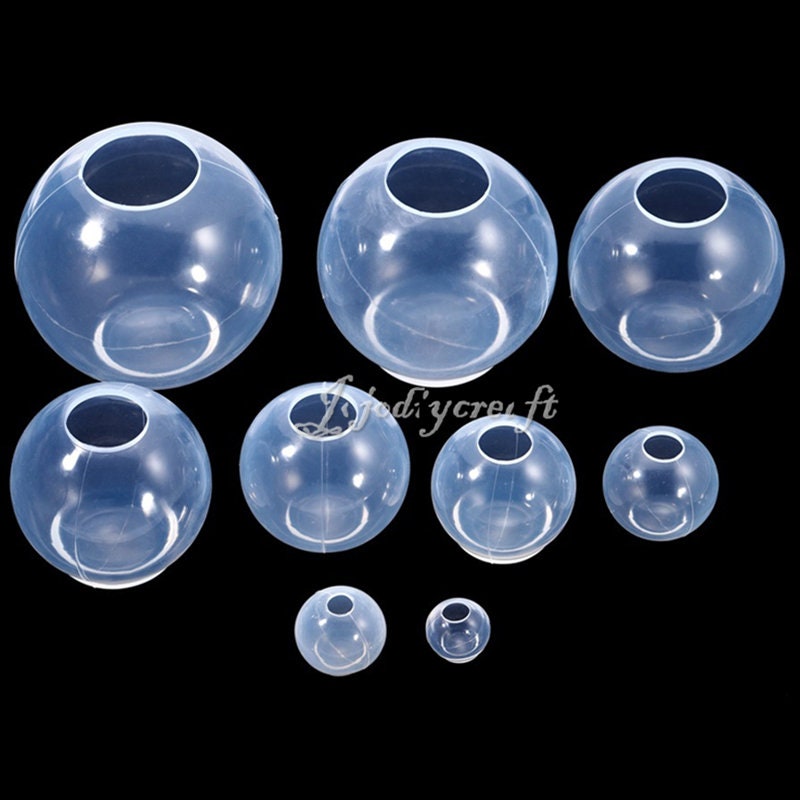 Moule Silicone Sphérique Avec Support Lampe LED - Kit Moulage Résine Époxy Pour Lampe Table