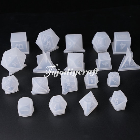 19pcs Polyhedral Dice Silicone Mold-dnd Dice Set Mold-rpg Dice