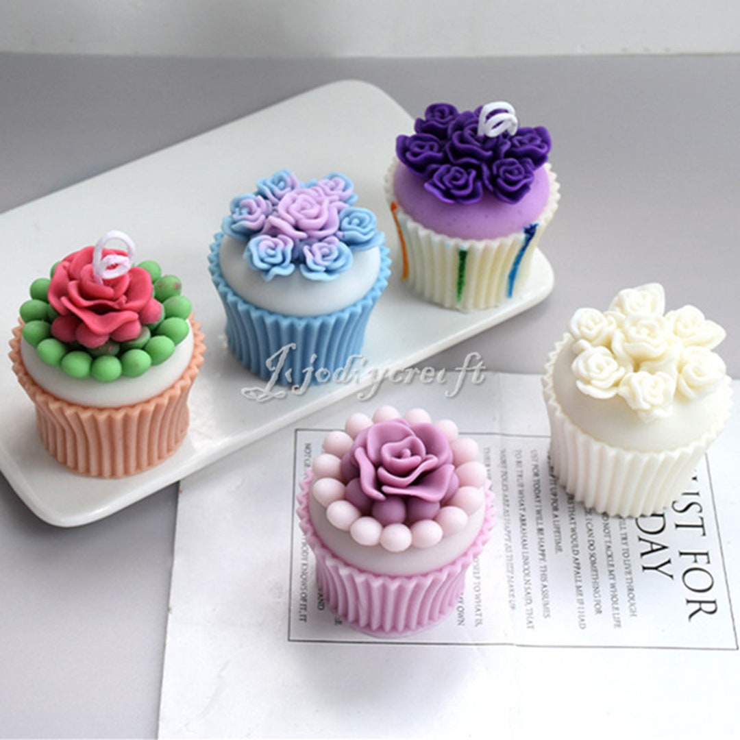 3D Cupcake Muffin Cake Food Safe Oven Safe Silicone Mold Making  Aromatherapy Soap Candle Resin Clay Chocolate Cake Fondant DIY - AliExpress