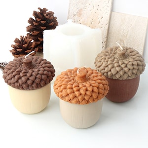 Large Acorn Silicone Mold-Acorn Candle Mold-Acorn Beeswax Candle Mold-Acorn Soap Mold-Autumnal Candle Mold-DIY Aromatherapy Plaster Mold