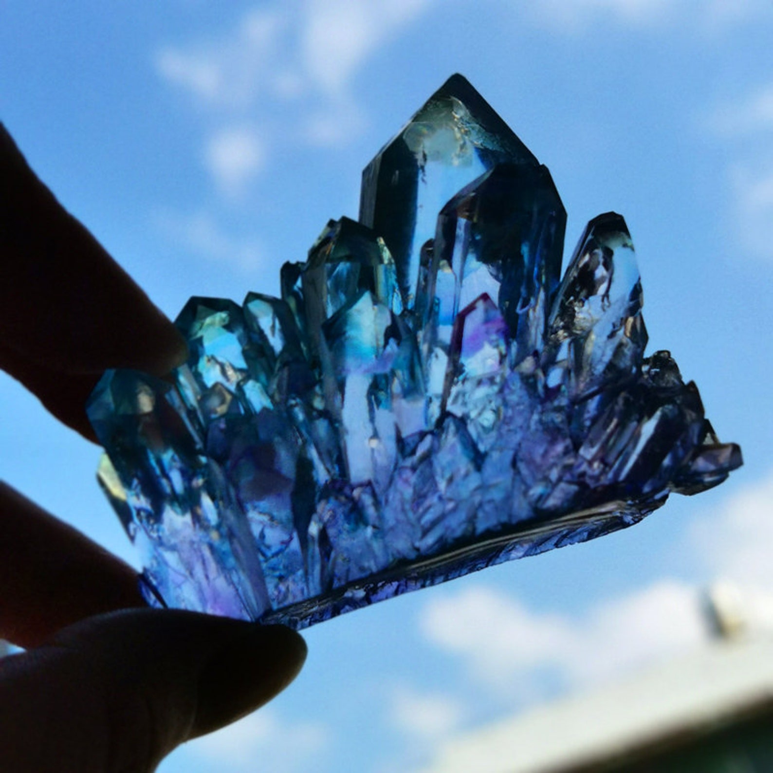 Large Crystal Cluster MoldCrystal Cluster Silicone Resin Etsy